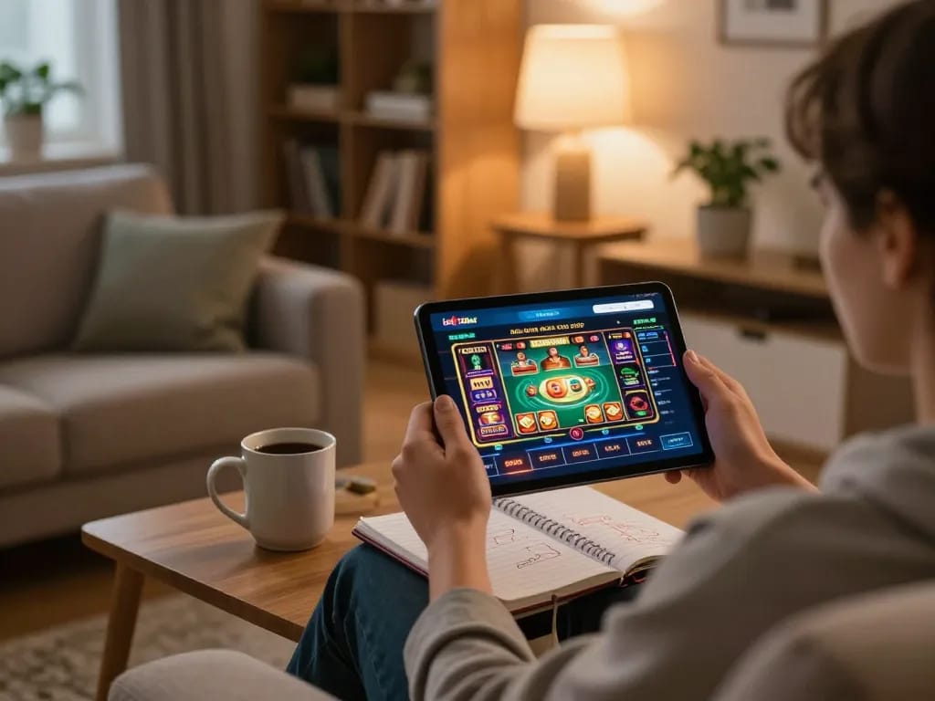 Trải nghiệm trò chơi hấp dẫn trên ứng dụng Link 12bet trong một không gian ấm cúng với các chiến lược cá cược được ghi chú.