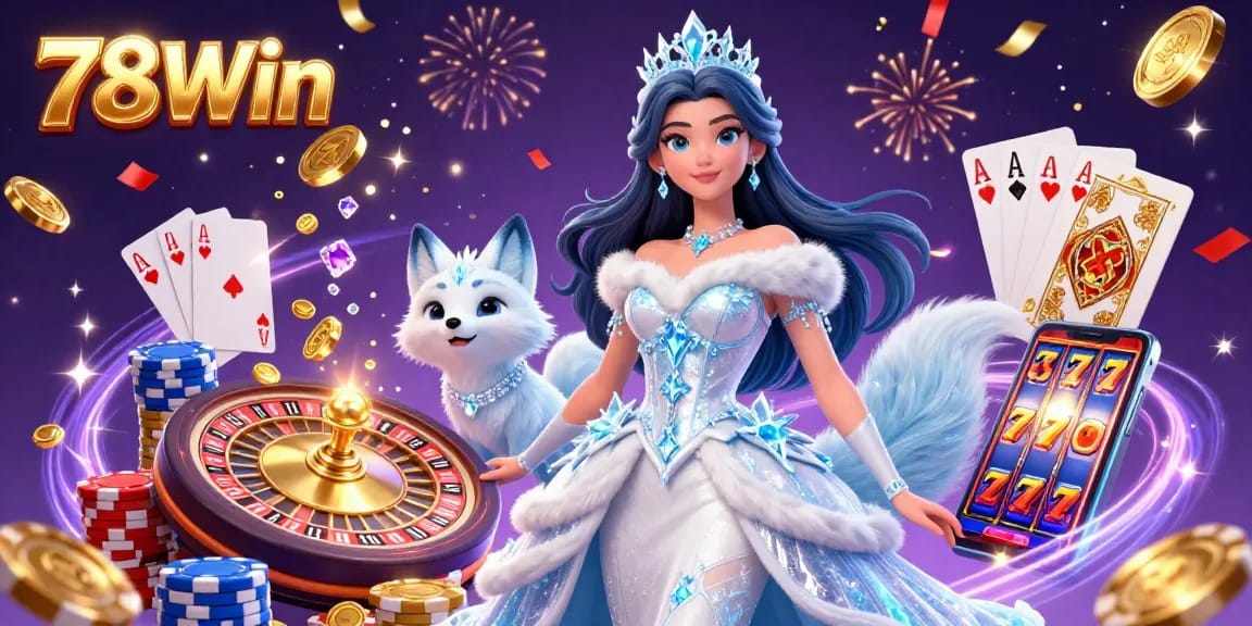 Join the excitement with 78Win as you spin, win, and enjoy a dazzling casino experience with stunning visuals.