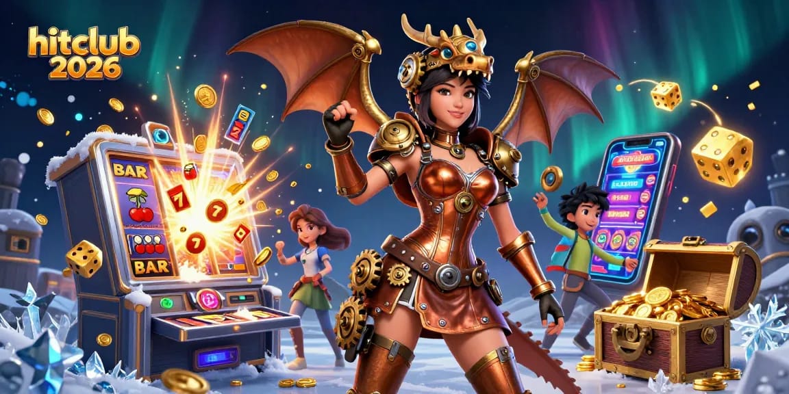 Experience the excitement of hitclub 2026 with vibrant slot machines and golden treasures!
