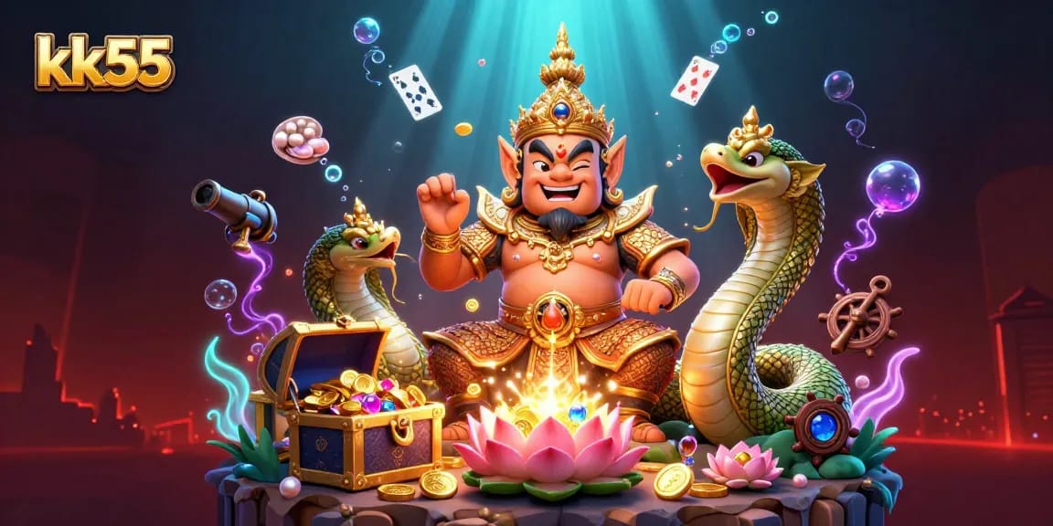 Engage in thrilling gameplay at kk55, featuring vibrant casino elements and rich 3D graphics.