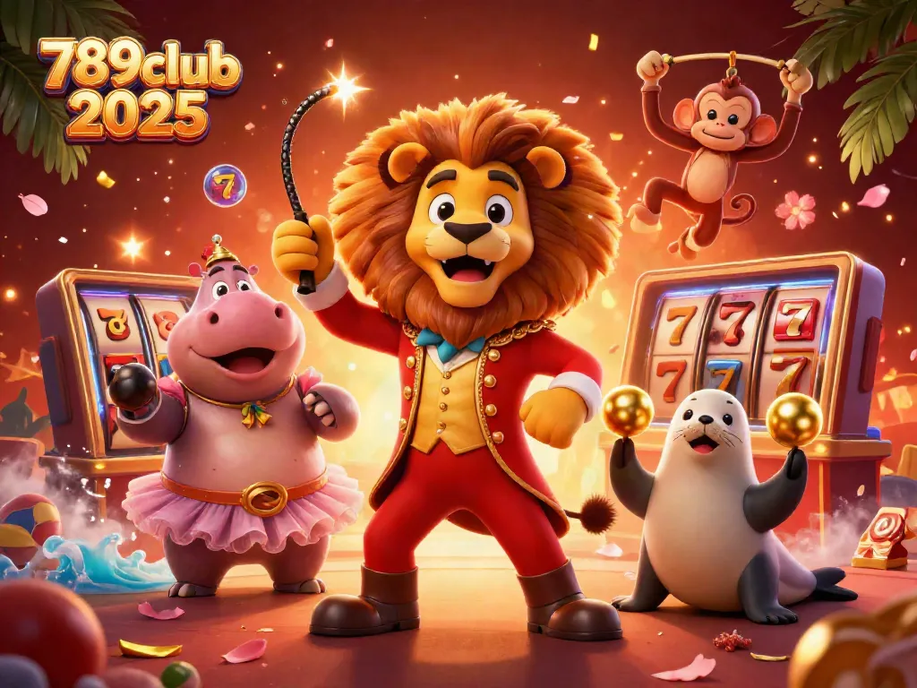 Experience thrilling gameplay at 789club 2025 with a lion ringmaster and casino excitement!