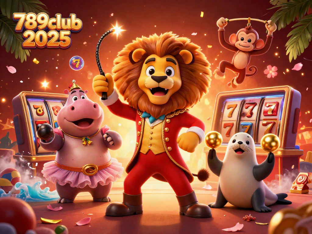 Experience thrilling gameplay at 789club 2025 with a lion ringmaster and casino excitement!
