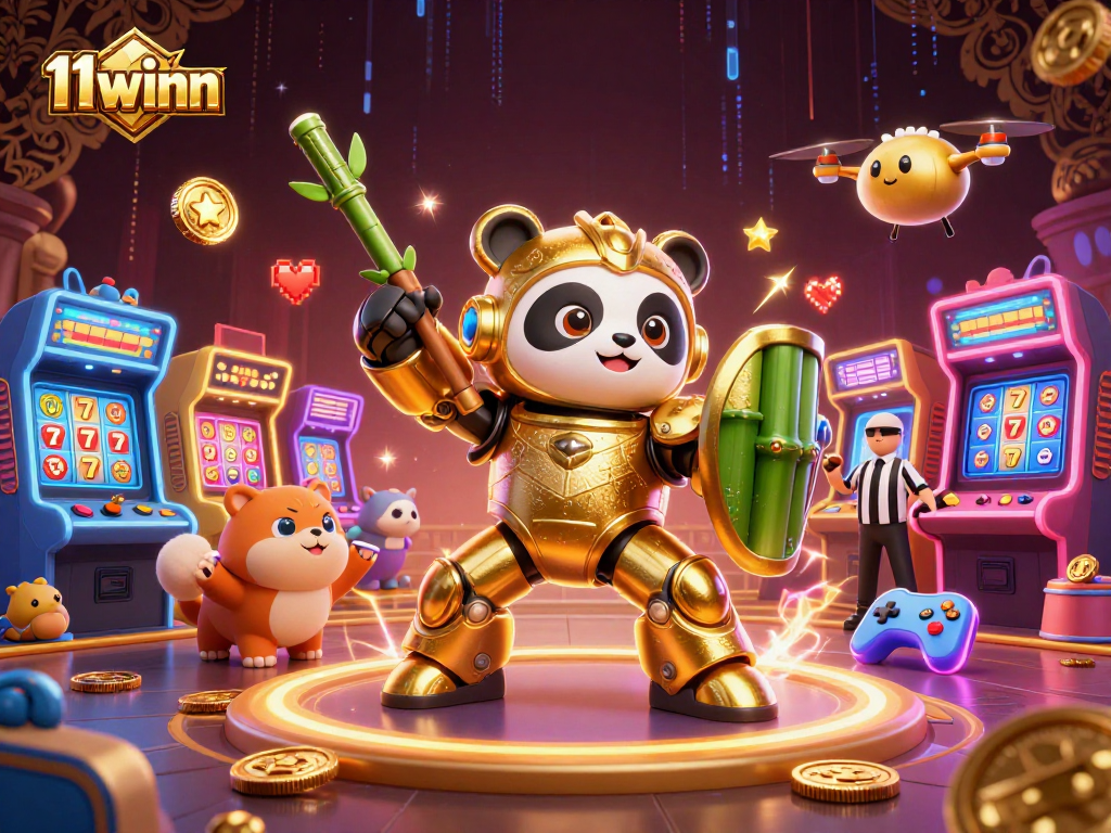 Experience thrilling gameplay with 11winn in this vibrant casino illustration featuring exciting game elements.