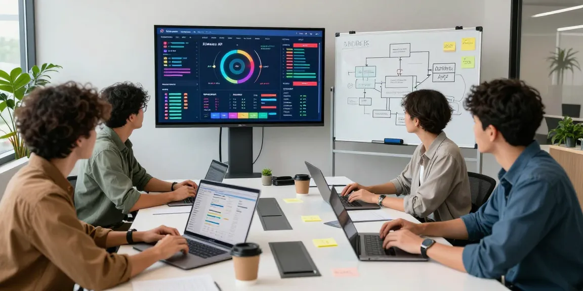 Waygrid team collaborating on API management tools in a modern workspace.
